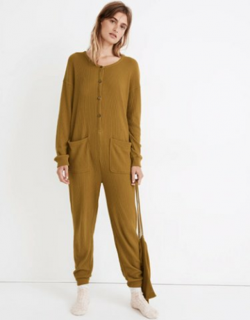 Madewell Waffle Knit Union Suit Pyjama Onesie