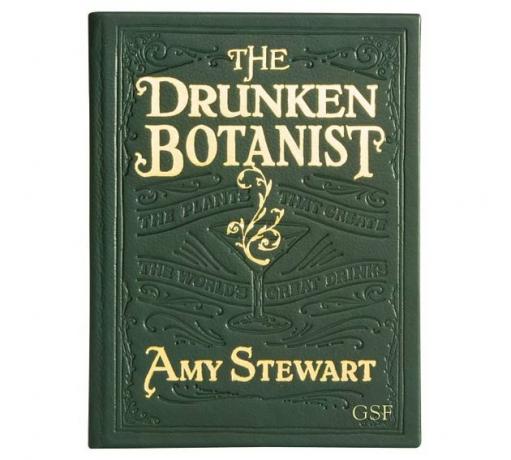 o botânico bêbado couro da floresta do livro verde, capa de amy stewart