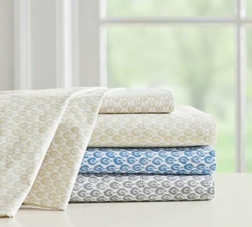 Pottery Barn Jerrie Print Organic Sheet Set