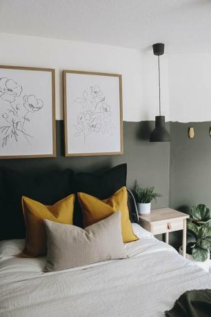 ideias para quartos pequenos em dois tons com tons de terra