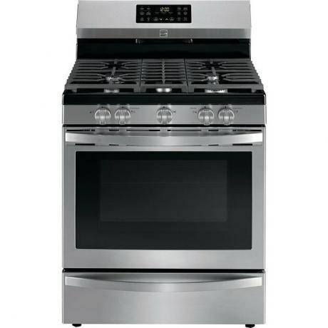 „Kenmore“ viryklė 74455 5 kub. pėdų Dujų diapazonas su konvekcija iš nerūdijančio plieno atsparaus pirštų atspaudams, 989,99 USD