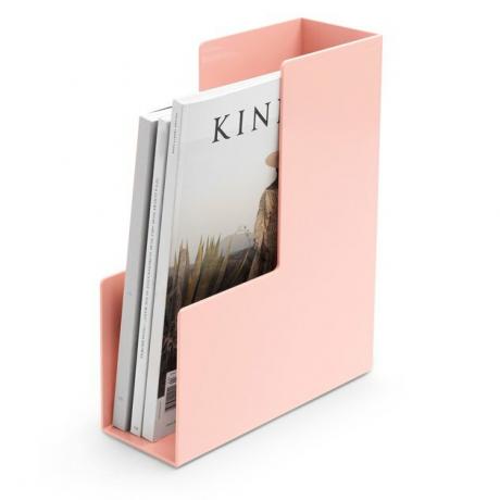 material de organização de escritório, porta-arquivos / revista rosa