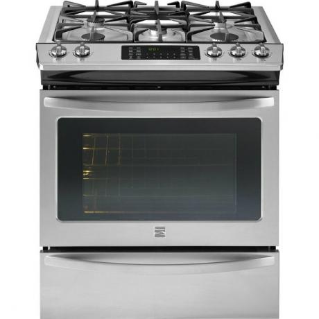 „Kenmore“ viryklė 32673 4,5 kub. pėdų Įleidžiamas dujų diapazonas su tikrojo konvekcinio virimo būdu iš nerūdijančio plieno, 1169,89 USD