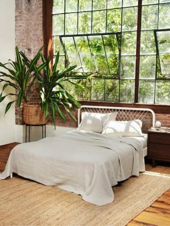 lençóis ecológicos Buffy Hemp Linen Sheets, a partir de US $ 249
