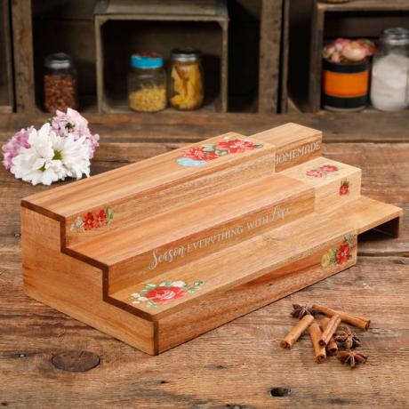 Rack de especiarias expansível floral vintage da Pioneer Woman, $ 26,98