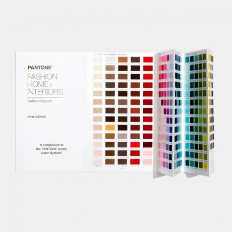 livro de amostra de algodão pantone