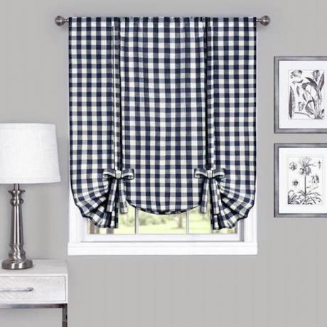 Achim Buffalo Check Window Cortina Amarrar Cortina, $ 17,99