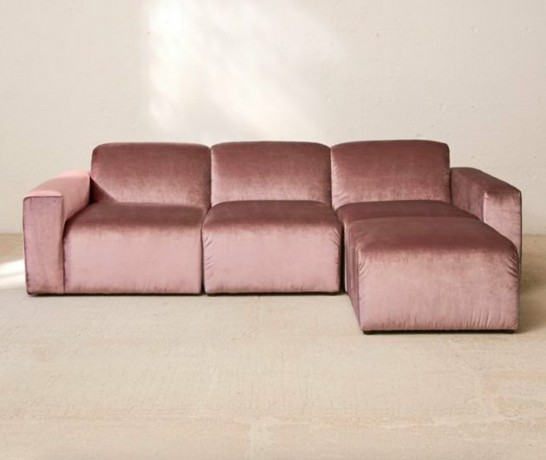 urban outfitters Sofá modular de veludo