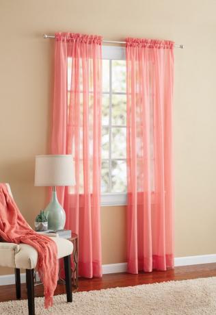 Mainstays Marjorie Sheer Voile Curtain Panel, $ 4,97- $ 6,97