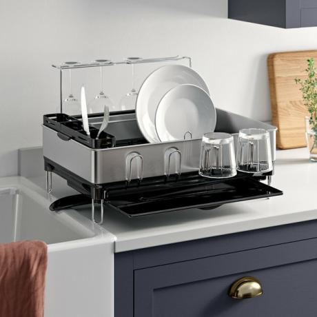 Prateleira de pratos de estrutura de aço SimpleHuman