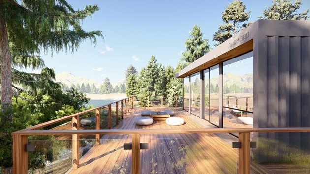 casa modular moderna ecologicamente correta