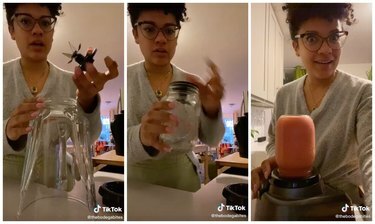 misturador tiktok hack mason jar