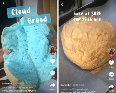 foto de pão nuvem fofo azul