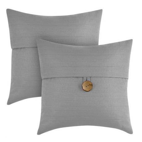 Almofada decorativa Better Homes & Gardens com faixas preenchidas com penas (2 unidades), $ 24,92
