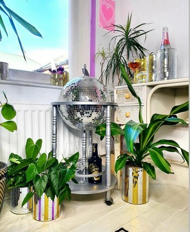 Carrello Glam Globes Disco Ball Bar