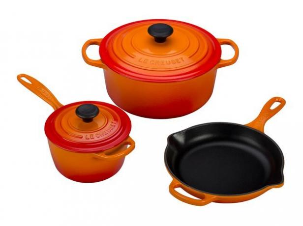 le creuset oranje set