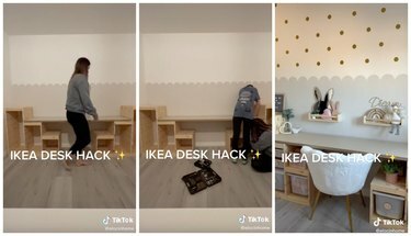 ikea desk hack koristeći trofast i ekbacken