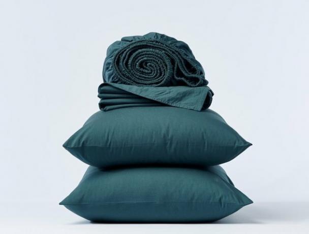 folhas ecológicas Folhas de percal enrugadas orgânicas Coyuchi, a partir de $ 88