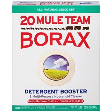 Dėžutė su 20 Mule Team Borax ploviklio stiprintuvo
