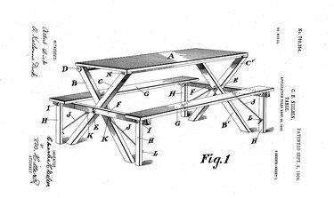 Charles H. Nielsen piknikbord patent