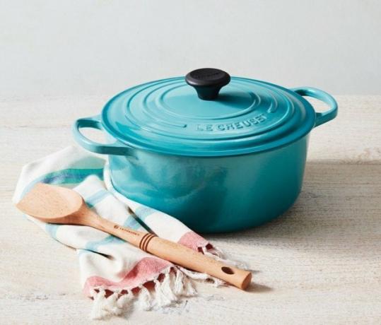 le creuset blauwe nederlandse oven