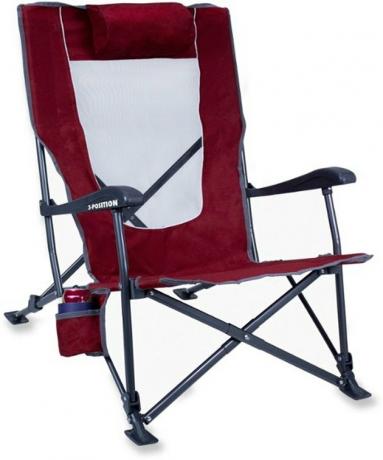 GCI Outdoor Low-Rider Recliner em vermelho escuro