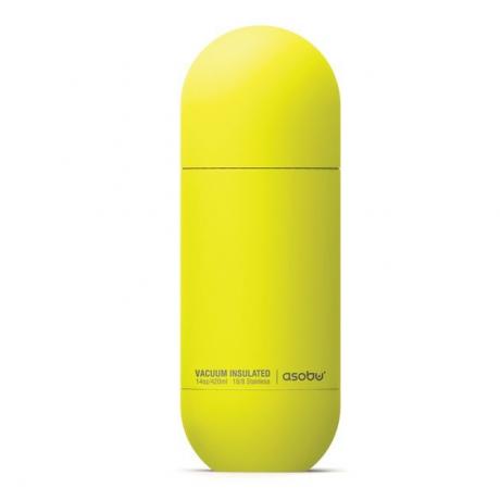 Garrafa de água Asobu Orb em amarelo