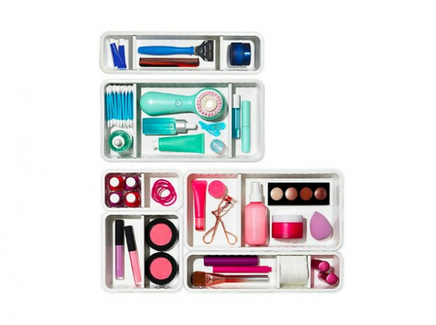 Cama banho e organizadores de gaveta ajustável Beyond OXO® Good Grips