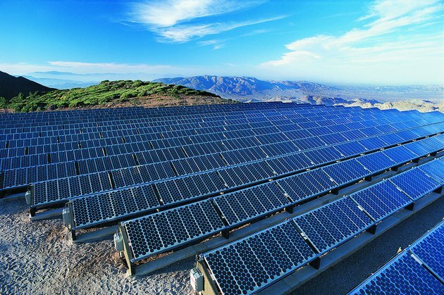 Solar Power Panels, Mt. Laguna, California, USA