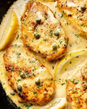 Suolan ja laventelin Easy Chicken Piccata