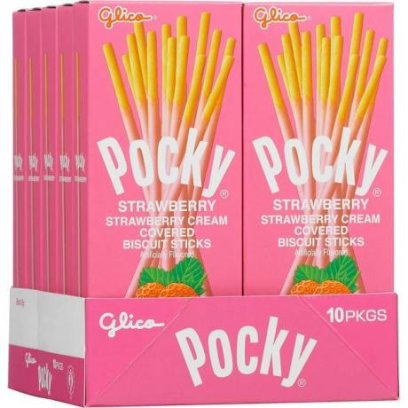 Braškių Pocky (10 pak.), 8,79 USD