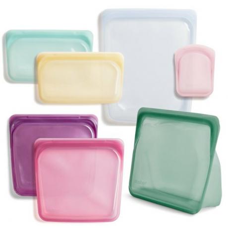 Kit inicial de bolsa de silicone reutilizável Stasher