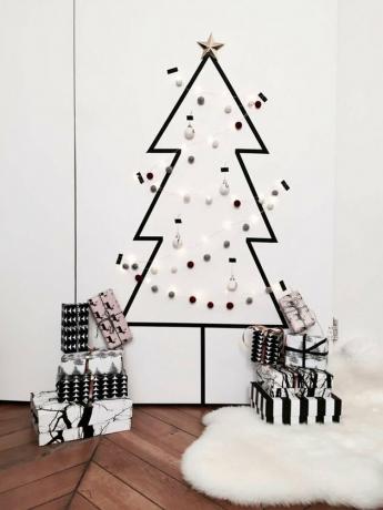 kerstboom alternatieve washi tape boom