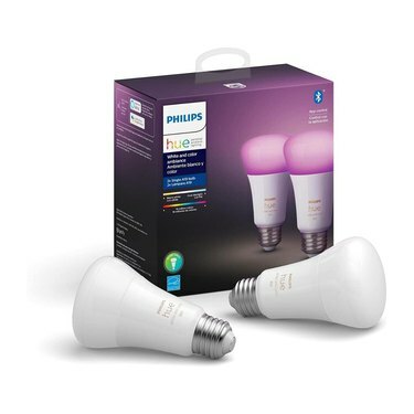 Philips Hue White and Color Ambiance 2-pack LED Smart Bulb