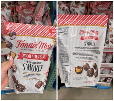 Bok po boku zmesi mäty piepornej s'mores od Costco.