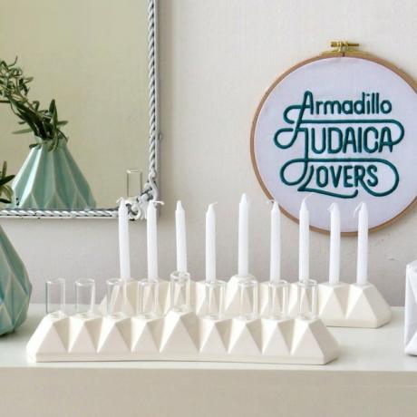 Studio Armadillo Origami Oil / Candle Menorah, $ 179