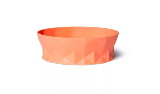 oranžinis katės dubuo