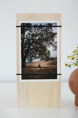 Wood Block Foto Stands