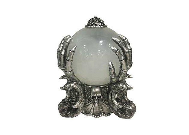 Home Destaques Natal Bola de Cristal com Esqueleto Fortune Teller