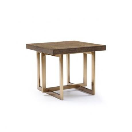 Modrest Pike Modern Elm en Antique Brass End Table, $ 660,73