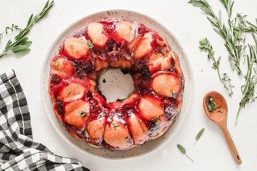 Pão de Macaco Brie de Cranberry