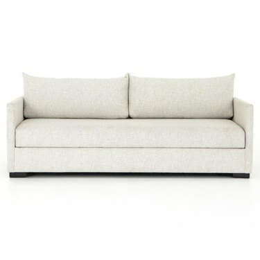 sofá-cama com tecido de alto desempenho