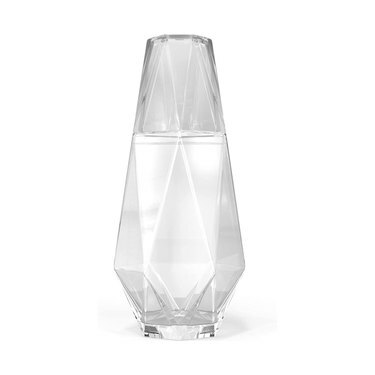 American Atelier Fifth Avenue, caraffa per acqua da comodino geometrica moderna in cristallo