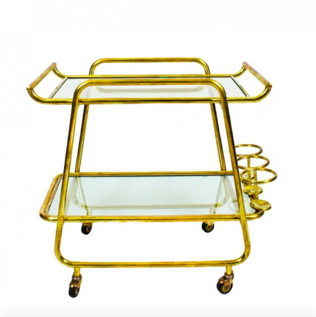 carrello bar vintage oro