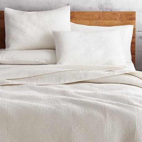 CB2 Triangle Ivory Coverlet (Full / Queen), $ 139