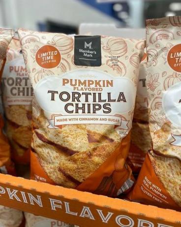 Sam's Club tortillachips met pompoensmaak