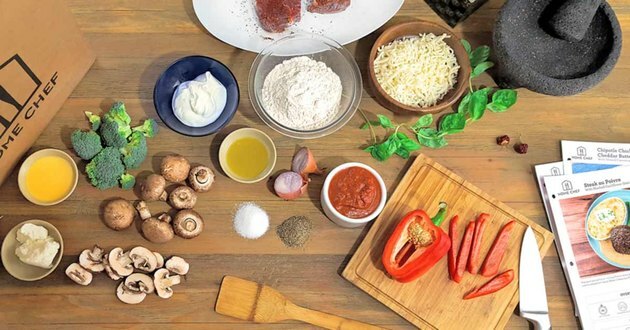 Home Chef ingrediënten en receptenkaart