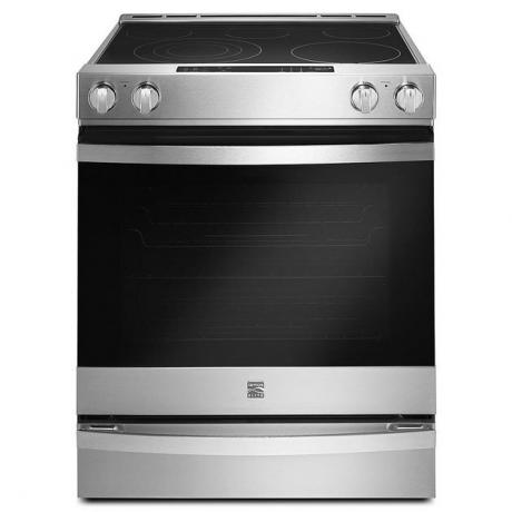 „Kenmore“ viryklė „Elite 95223“ 6,4 kub. pėdų Laisvai pastatomas nerūdijančio plieno elektrinis asortimentas, 1583,99 USD
