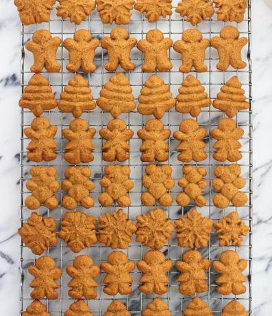 Biscoitos de Gingerbread Spritz com Lantejoulas