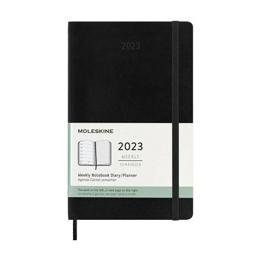 Moleskine Classic 12 kuukauden 2023 viikoittainen pehmeäkantinen suunnittelija